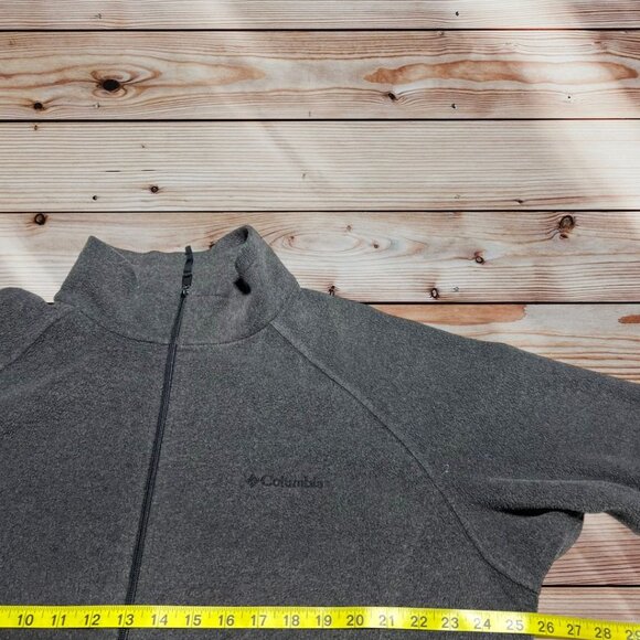 Columbia Fleece Jacket Gray Size 1x - Picture 7 of 8